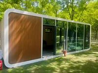 Maison préfabriquée Apple Cabin de 40 pieds, fabriquée en usine, bâtiment modulaire élégant pour centre de loisirs