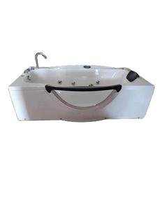 Hidro acrílico independiente moderno para jacuzzi, bañera de hidromasaje con Control Digital con cascada grande, escurridor de bañeras de hidromasaje para villas - Product Image 5
