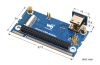 Adaptor Papan Ekspansi Waveshare Raspberry Pi Zero 2W ke CM3, Solusi Alternatif yang Mudah Dipasang untuk Raspberry Pi CM3 / CM3+