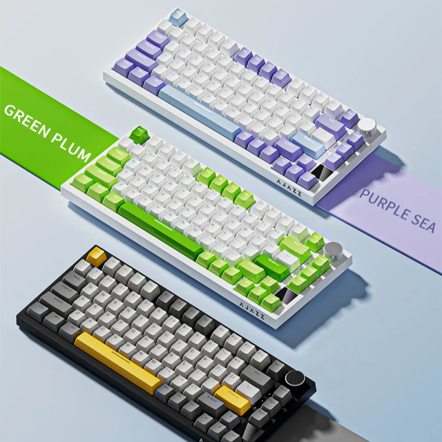 AK820 Tri Mode Mechanical Keyboard 75% Compact RGB Backlit 100% Anti Ghosting Gaming Keyboard