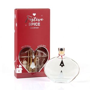 Set de Difusor de Aromas Festivos con Varillas de Fibra y Botella de Vidrio Transparente, Aromatizador de Ambiente para las Fiestas - Product Image 3