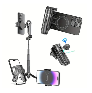 Bâton de Selfie magnétique P15mini C avec poche à distance support de voyage portable 2 en 1 Interface de chaussure froide pour iphone - Product Image 5
