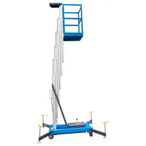 6m 8m electric aluminum lift AC power work platform ladder single aluminum alloy lift table