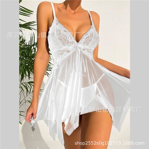 Hot Lace Mesh Sexy Sous-Vêtements Costume Séduction Bretelles Vêtements De Nuit - Product Image 6