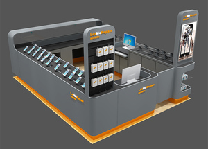 Customized Mobile Phone Display Counter with Interior Custom <strong>Shop</strong> - Product Image 2