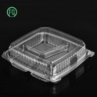 Récipient à dessert en plastique blister de fournisseur chinois Boîte d'emballage de gâteau en plastique transparent Récipient à dessert en plastique