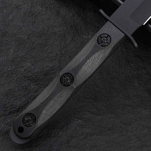 Cuchillo Bowie KB EK MODEL 5 EK45 con punta recta, para acampar al aire libre, de acero inoxidable, mango de fibra de vidrio, 4 mm de grosor, DIY OEM, 20 cm - Product Image 3