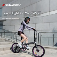 Vélo pliant 20 pouces ultra-léger portable pour adulte, fourche à ressort en alliage d'aluminium, sans installation, capacité de charge 120 kg, double pliage