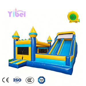 Château gonflable bleu populaire Yibei, équipement <span class=keywords><strong>de</strong></span> jeu <span class=keywords><strong>pour</strong></span> enfants, idéal <span class=keywords><strong>pour</strong></span> les fêtes d'<span class=keywords><strong>anniversaire</strong></span>, la <span class=keywords><strong>location</strong></span> et les événements commerciaux - Product Image 1
