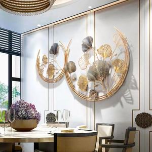 Produits de dropshipping 110X62-S, design d'intérieur de luxe 2024, décoration murale en métal pour salon, articles de décoration pour la maison - Product Image 2