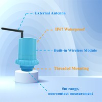 Capteur de niveau de carburant ultrasonique sans fil à portée de 5 m, détecteur de niveau de liquide, d'huile et d'eau pour système de suivi GPS