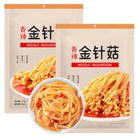 Seta Enoki en escabeche crujiente de buena calidad en rollos de sushi ampliamente vendido con entrega oportuna sabor picante y conservación de sal