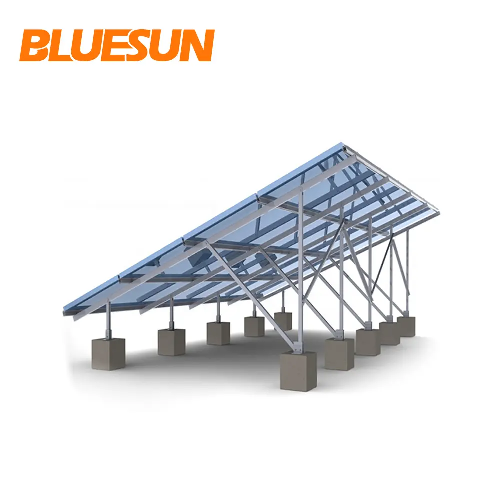 Bluesun Sterke Structuur Stand 304 Rvs Solar Grond Mount Systeem Drijvende Zonnepaneel Montage Systeem Accessoires