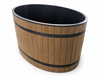 Baignoire Spa Ovale Autoportante en Acier Inoxydable Durable avec Couvercle, Style Classique pour Hôtels et Villas – Idéale pour la Récupération