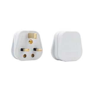 323 כוח <span class=keywords><strong>uk</strong></span> רגיל הביתה שלושה תקעים פינים חשמליים סיטונאיים עשויים פלסטיק מדורג זרם של 13a - Product Image 1