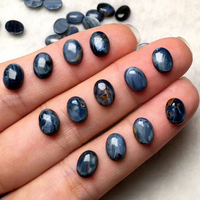 Pietersite naturelle, forme ovale, taille simple, dos plat, cabochon poli, pierre précieuse en vrac, vente en gros pour la fabrication de bijoux