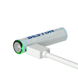 BESTON באיכות גבוהה USB 1.5V ליתיום AAA 600mWh נטענת סוללה