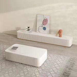 テレビキャビネットコーヒーテーブルセットMeuble TVウォールユニット木制家具リビングルーム - Product Image 6