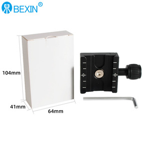 Plaque de fixation rapide en aluminium Bexin QR60 pour trépied avec niveau à bulle pour appareil photo numérique - Product Image 3