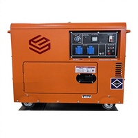 Geräuscharmer Tragbarer Stromerzeuger Elektrischer Dieselgenerator 5KVA 8KVA 10KVA 12KVA 15KVA 20KVA Generator Optional mit ATS