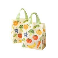 Sac de livraison alimentaire imperméable en non-tissé laminé, impression personnalisée, sac de transport pour la restauration