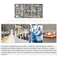 Celda de Carga Digital DC12-24V RS485 Modbus Transmisor de Pesaje TTL AD Amplificador PCB para PLC y Controlador de Lotes
