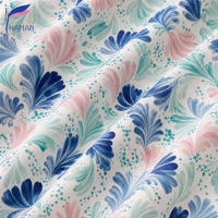 Tissu Popeline Uni 100% Coton Imprimé Numérique à Motif Floral Tissé Personnalisable à Faible MOQ pour Robes d'Été et Vêtements pour Garçons