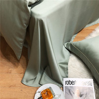 Nantong 300 fils au nombre de 100% Lyocell pour TENCEL Fiber léger tissé tissu de satin ensembles de draps de lit respirant et élégant