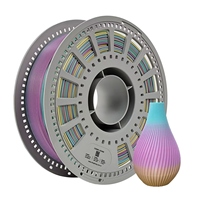 Bobine de filament PLA 1,75 mm 1 kg, couleurs arc-en-ciel, pour imprimante 3D, sans enchevêtrement, lisse, brillant, faible odeur, logo personnalisé OEM