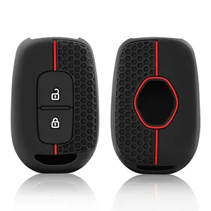 Pour <span class=keywords><strong>Dacia</strong></span> Duster Spring Logan Sandero Stepway Lodgy pour Renault Scenic Master Dokker Duster Housse de <span class=keywords><strong>clé</strong></span> de voiture en silicone <span class=keywords><strong>Porte</strong></span>-clés - Product Image 1