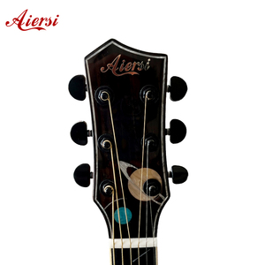 Aiersi Marka Parlak Renkli <span class=keywords><strong>40</strong></span> İnç Cutaway Uzay Yıldızı Tasarımlı Akustik Gitar, Ladin Üst Tabla ve Lamine Maun Arka ve Yanlarla - Product Image 5