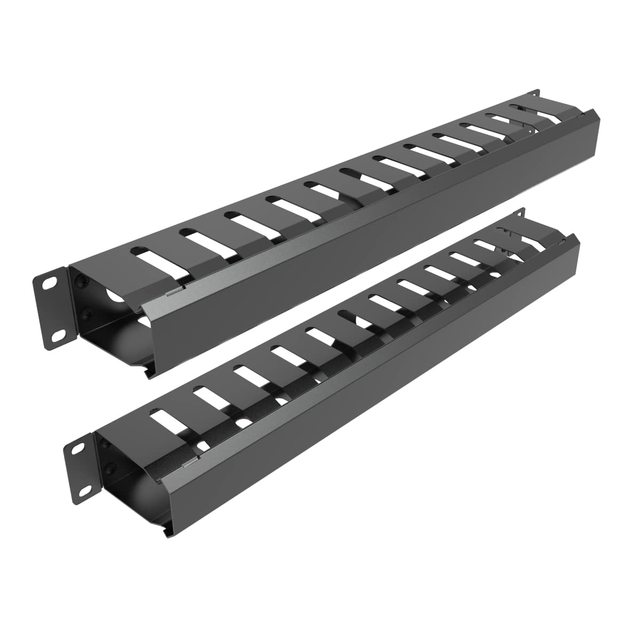 High Quality 1U 19inch Cable Manager Rack Mounted Metal Network Cable Management