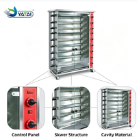 Four à rôtisserie au gaz commercial / Rôtissoire à poulet à 9 étages à vendre