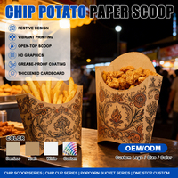 Boîtes à frites résistantes à la graisse de qualité supérieure, avec coins renforcés, pour emporter