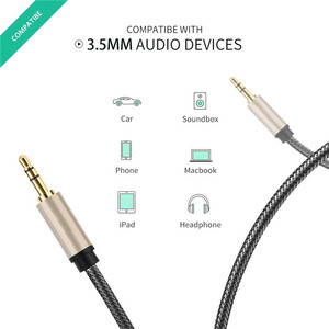 <span class=keywords><strong>Cable</strong></span> de Audio de 3.5mm Macho a Macho, <span class=keywords><strong>Cable</strong></span> <span class=keywords><strong>Auxiliar</strong></span> Estéreo de 1/8 para Dispositivos con Puerto de Conexión de 3.5mm, Audífonos, Estéreos para Auto, Altavoces - Product Image 3