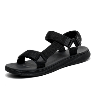 <span class=keywords><strong>Sandalias</strong></span> <span class=keywords><strong>de</strong></span> <span class=keywords><strong>hombre</strong></span> con punta abierta y tiras, <span class=keywords><strong>hebilla</strong></span> ajustable, suela gruesa ligera, antideslizantes, color sólido, estilo retro, para exteriores, playa, casual, verano - Product Image 1