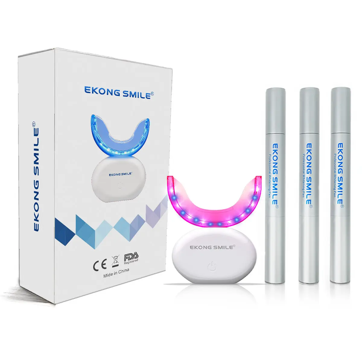 Conjunto de clareamento dental uv, kit de led com gel compatível com máquina de lâmpada de beleza para salões