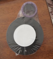 Ruban de transfert thermique TTO 55 X 600 Encre à base de cire et de résine Compatible avec les imprimantes d'étiquettes