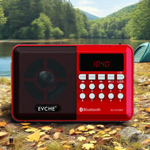 Radio portátil recargable con búsqueda automática de canales, reproductor y linterna - Product Image 6