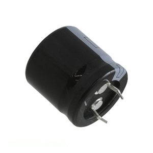 Authorized Distributor ECO-S2GA820CA 82 uF <b>CAP</b> ALUM 82UF 20% 400V <b>SNAP</b> TH Through Hole Capacitor - Product Image 1