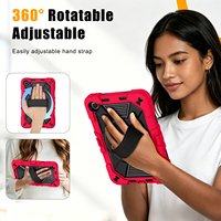 Funda Protectora Resistente para Tablet Redmi Pad 2 de 9.7 Pulgadas con Correa de Mano Giratoria, Soporte y Correa para Hombro