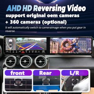 For Benz C GLC NTG 5.0 5.5 6.0 2016-2022 GPS Car Multimedia Video Player Upgraded Interactive Dual Screen <b>Android</b> 13 CarPlay - Product Image 5