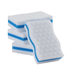 Éponge en mélamine blanche haute densité avec support en PU rose, <span class=keywords><strong>gomme</strong></span> <span class=keywords><strong>magique</strong></span> durable pour usage domestique - Product Image 5