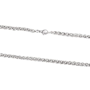 Collar de Cadena de Acero Inoxidable de 3, 4, 5, 6, 7 y 8 mm para Mujer, Cadena para Clavícula, Uso Diario, Regalo, Joyería - Product Image 5