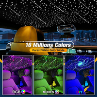 Intègre un éclairage de plafond pour voiture avec fibres optiques Twinkle Meteor Star Headliner