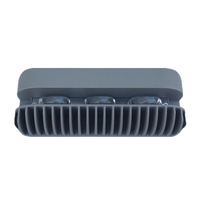 Luminaire linéaire LED encastré à profil mince pour allées et couloirs, éclairage de surface, canal en aluminium trapézoïdal irrégulier, couvercle en PC