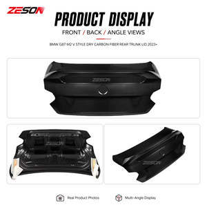 Droge carbon fiber V-stijl achterklep voor BMW M2 G87 2 Serie G42 M240i 230i Coupé 2022+ - Product Image 3