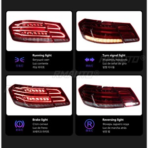 Pour Mercedes Benz W212 2009-2013, feux de jour à LED, feux antibrouillard étanches, ensemble de feux arrière, kit carrosserie - Product Image 6