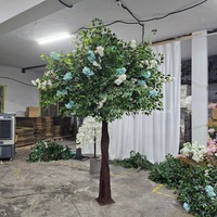 Arbre de cerisier artificiel en soie rose en gros pour la décoration de table de mariage, de Noël et de la Saint-Valentin