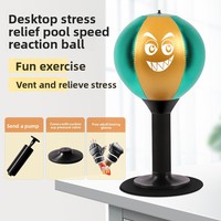 Tech Tools Stress Buster Sac de frappe de bureau personnalisable, robuste, avec balle de vitesse de boxe, cadeaux amusants, accessoires de bureau pour